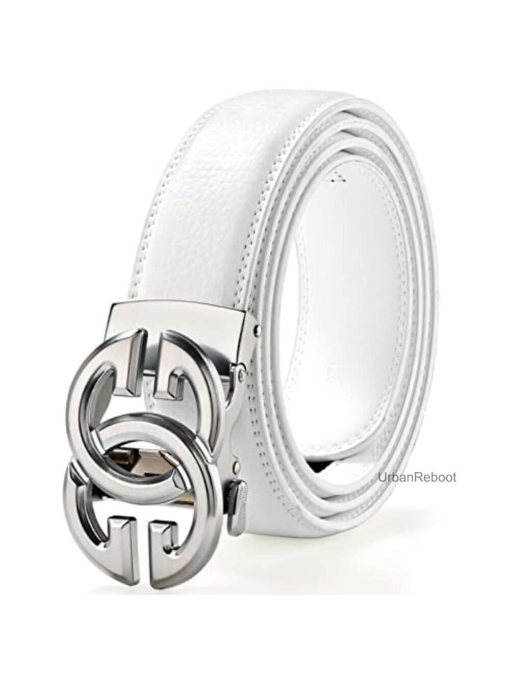 Men's Real Leather Ratchet Belt Trim to Fit 1.5" Wide